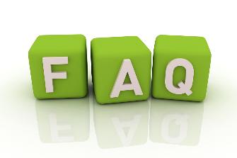 
Az F, A és Q. betűket tartalmazó kocka, a gyakran ismételt kérdések szimbóluma.