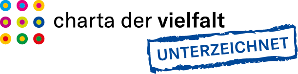 
Logo de la charte de la diversité, le mot « signé » figure à côté